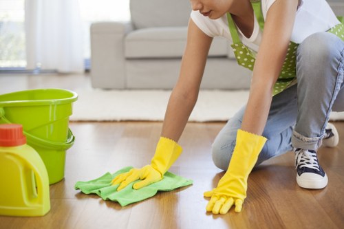 Close-up of leather sofa cleaning and conditioning